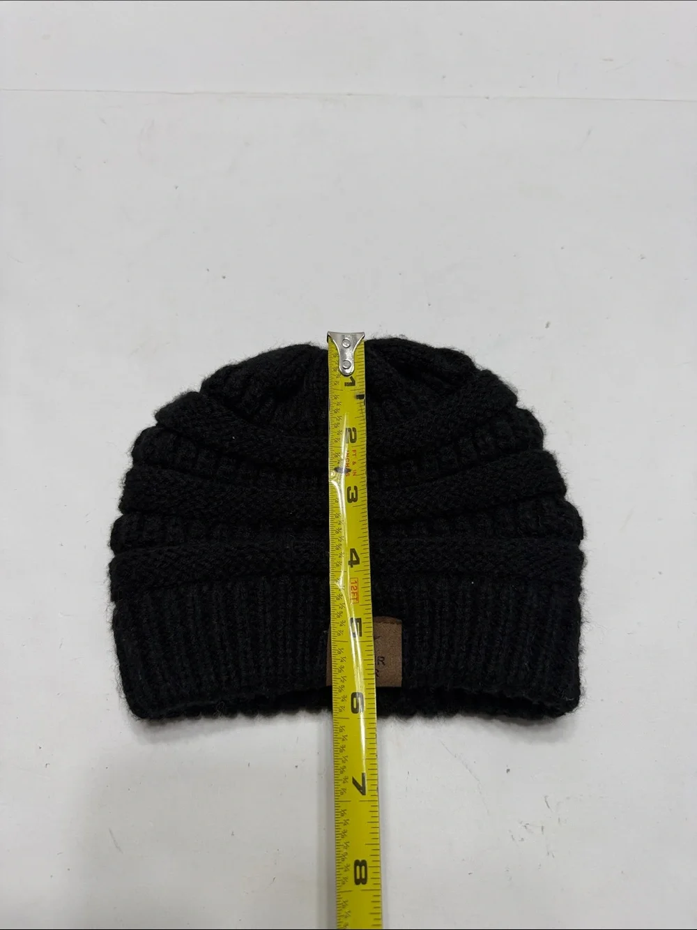 Super star Kids Black Knit Beanie Hat